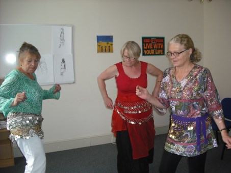 The dancing class with Sara.